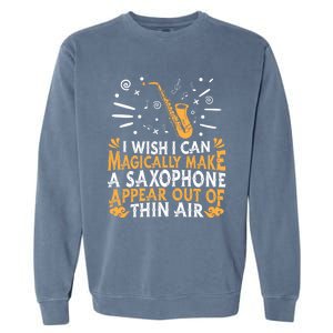 Saxophone Jazz Musician Player Gift Magical Sax Saxophonist Meaningful Gift Garment-Dyed Sweatshirt