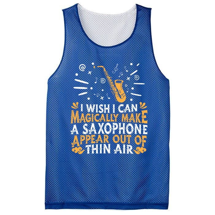 Saxophone Jazz Musician Player Gift Magical Sax Saxophonist Meaningful Gift Mesh Reversible Basketball Jersey Tank