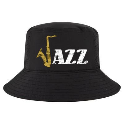 Saxophone Jazz Musician Dad Gift Fathers Day Sax Cool Gift Cool Comfort Performance Bucket Hat