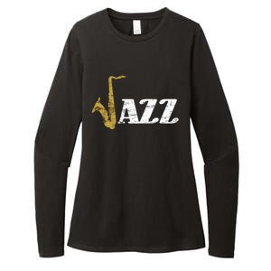 Saxophone Jazz Musician Dad Gift Fathers Day Sax Cool Gift Womens CVC Long Sleeve Shirt