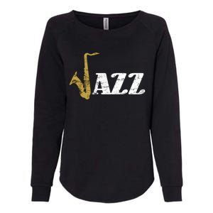 Saxophone Jazz Musician Dad Gift Fathers Day Sax Cool Gift Womens California Wash Sweatshirt