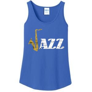 Saxophone Jazz Musician Dad Gift Fathers Day Sax Cool Gift Ladies Essential Tank