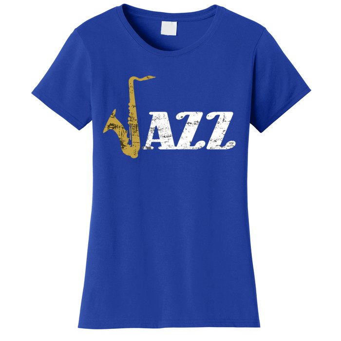 Saxophone Jazz Musician Dad Gift Fathers Day Sax Cool Gift Women's T-Shirt