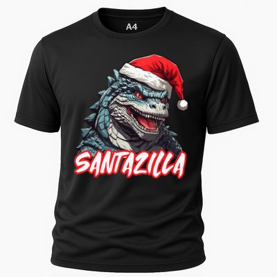 Santazilla Japanese Monster Kaiju Christmas Performance Shirt