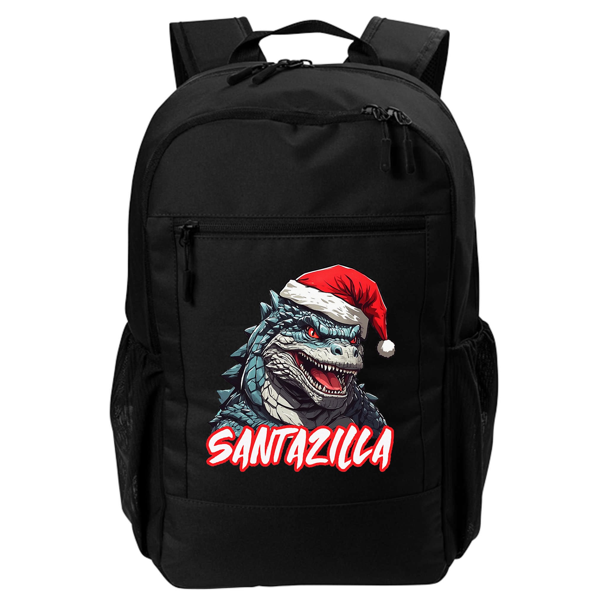 Santazilla Japanese Monster Kaiju Christmas Backpack