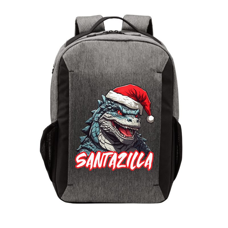Santazilla Japanese Monster Kaiju Christmas Vector Backpack