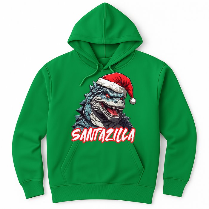 Santazilla Japanese Monster Kaiju Christmas Hoodie