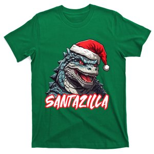 Santazilla Japanese Monster Kaiju Christmas T-Shirt