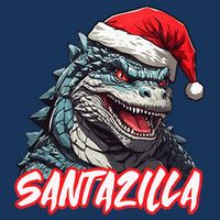 Santazilla Japanese Monster Kaiju Christmas Infant Baby Jersey Bodysuit