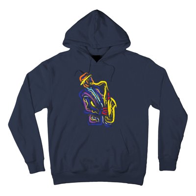 Saxophonist Jazz Musician Gift Idea Saxophone Hoodie