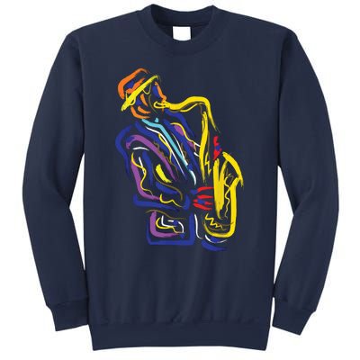 Saxophonist Jazz Musician Gift Idea Saxophone Sweatshirt