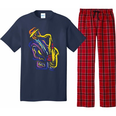 Saxophonist Jazz Musician Gift Idea Saxophone Pajama Set