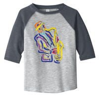 Saxophonist Jazz Musician Gift Idea Saxophone Toddler Fine Jersey T-Shirt