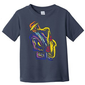 Saxophonist Jazz Musician Gift Idea Saxophone Toddler T-Shirt