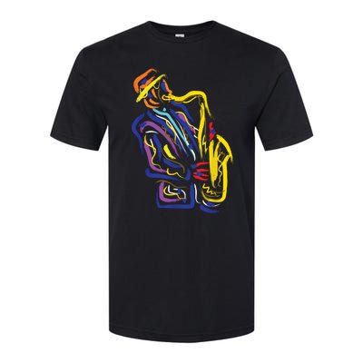 Saxophonist Jazz Musician Gift Idea Saxophone Softstyle CVC T-Shirt