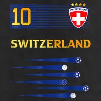 Switzerland Jersey Number ten Swiss Futebol Soccer 11oz C Handle Ceramic Mug