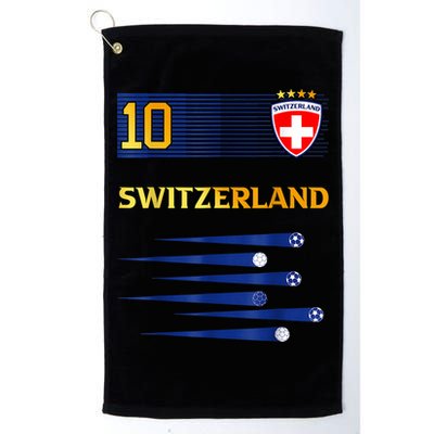 Switzerland Jersey Number ten Swiss Futebol Soccer Golf Towel