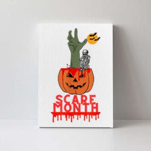 Spooky Jack O Lantern Canvas