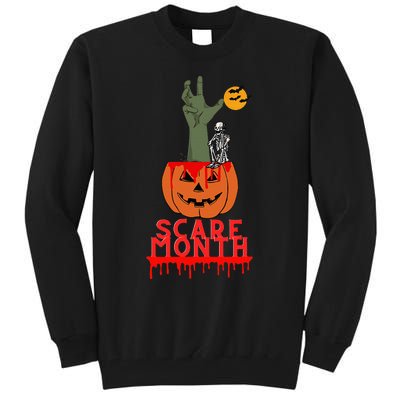 Spooky Jack O Lantern Tall Sweatshirt