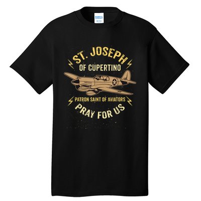 St. Joseph Of Cupertino Patron Saint Of Pilots Aviators Men Tall T-Shirt