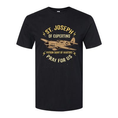 St. Joseph Of Cupertino Patron Saint Of Pilots Aviators Men Softstyle CVC T-Shirt