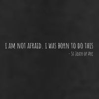 St Joan Of Arc IM Not Afraid. I Was Born To Do This Saint 25L Jumbo Tote