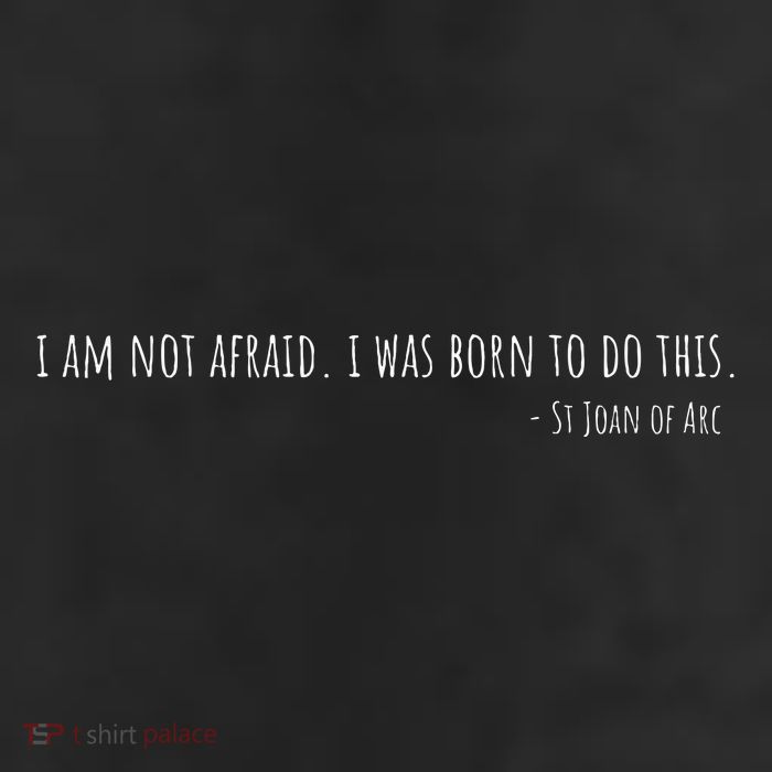 St Joan Of Arc IM Not Afraid. I Was Born To Do This Saint 25L Jumbo Tote
