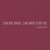 St Joan Of Arc IM Not Afraid. I Was Born To Do This Saint 16oz Travel Tumbler