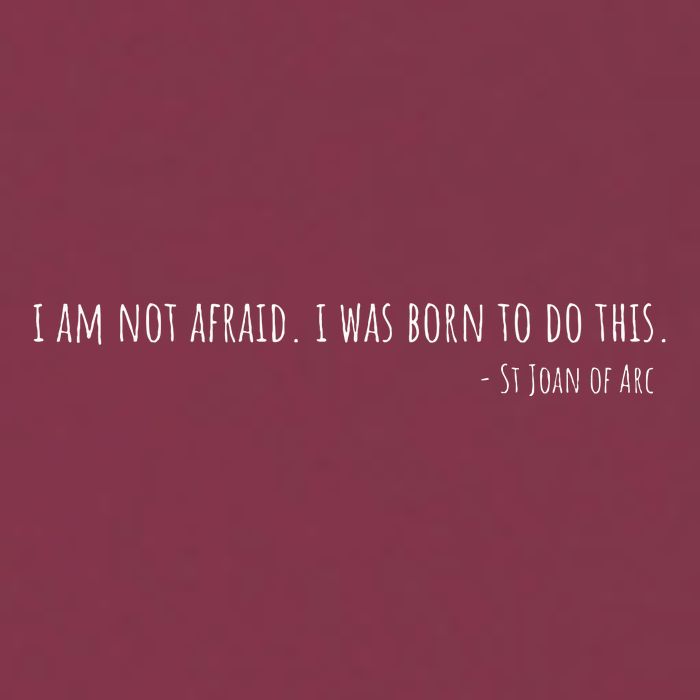 St Joan Of Arc IM Not Afraid. I Was Born To Do This Saint 16oz Travel Tumbler