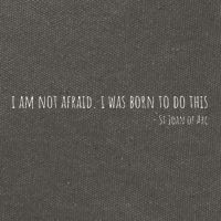 St Joan Of Arc IM Not Afraid. I Was Born To Do This Saint Cotton Canvas Backpack