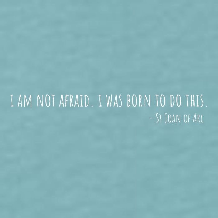 St Joan Of Arc IM Not Afraid. I Was Born To Do This Saint Sueded Cloud Jersey T-Shirt