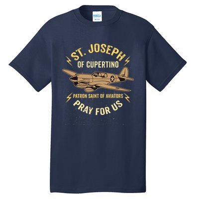 St. Joseph Of Cupertino Saint Of Pilots Aviators Tall T-Shirt