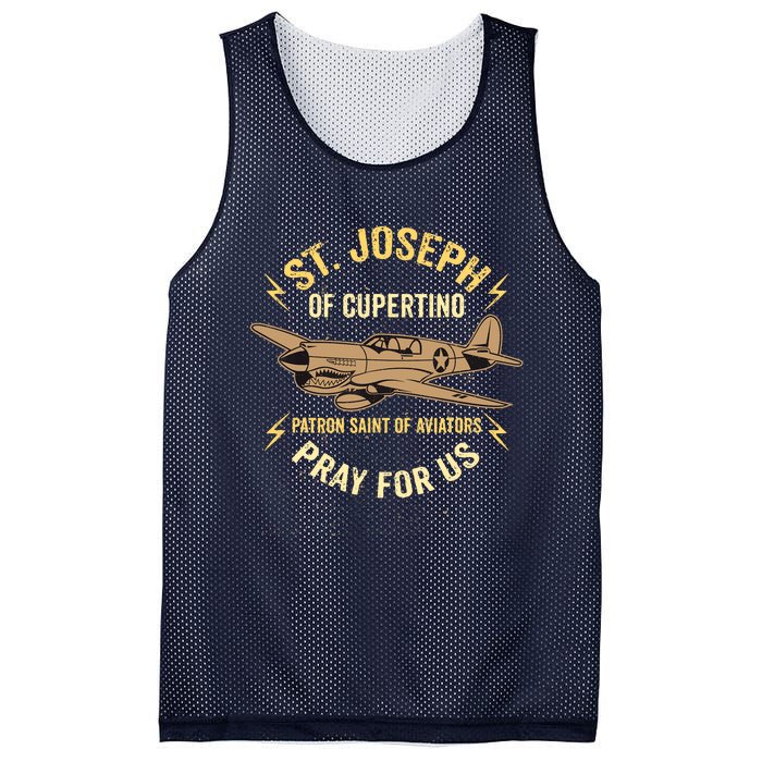 St. Joseph Of Cupertino Saint Of Pilots Aviators Mesh Reversible Basketball Jersey Tank