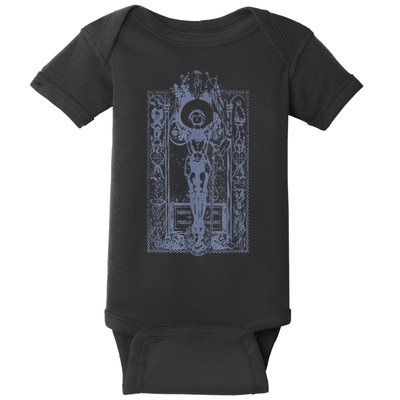 St Joan Of Arc Distressed Vintage Saint Catholic Women Baby Bodysuit