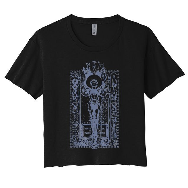 St Joan Of Arc Distressed Vintage Saint Catholic Women Crop Top