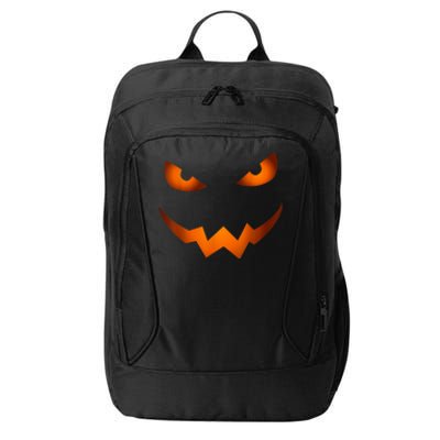 Scary Jack O Lantern Pumpkin Face Halloween Costume Tshirt City Backpack