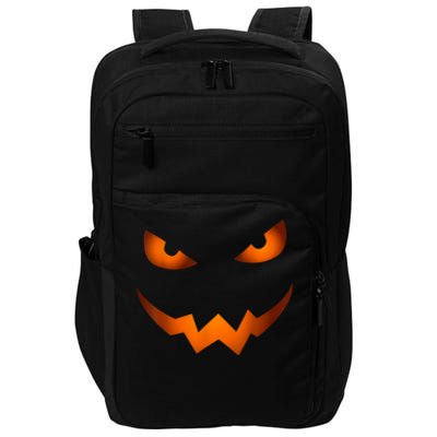 Scary Jack O Lantern Pumpkin Face Halloween Costume Tshirt Impact Tech Backpack