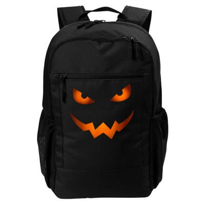 Scary Jack O Lantern Pumpkin Face Halloween Costume Tshirt Daily Commute Backpack