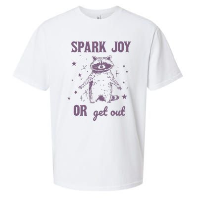 Spark Joy Or Get Out Vintage Sueded Cloud Jersey T-Shirt