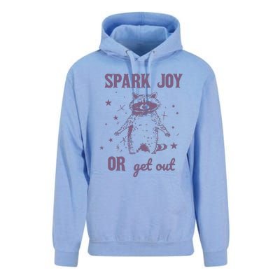 Spark Joy Or Get Out Vintage Unisex Surf Hoodie