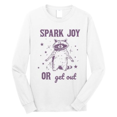 Spark Joy Or Get Out Vintage Long Sleeve Shirt