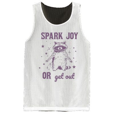 Spark Joy Or Get Out Vintage Mesh Reversible Basketball Jersey Tank