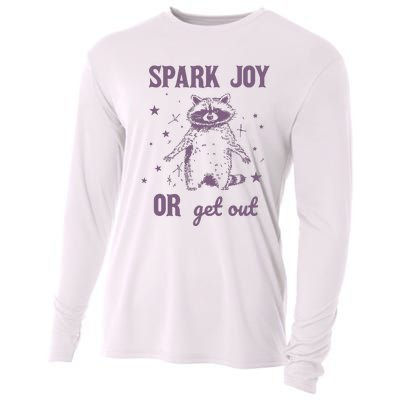 Spark Joy Or Get Out Vintage Cooling Performance Long Sleeve Crew