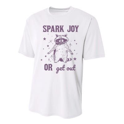 Spark Joy Or Get Out Vintage Performance Sprint T-Shirt