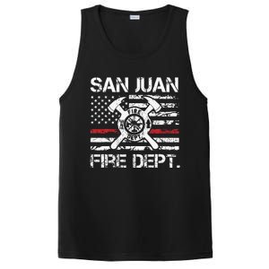 San Juan Puerto Rico Fire Department Thin Red Line Fireman PosiCharge Competitor Tank