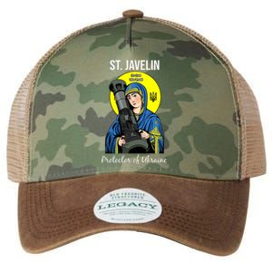 St. Javelin Protector Of Ukraine Support Stand With Ukraine Legacy Tie Dye Trucker Hat