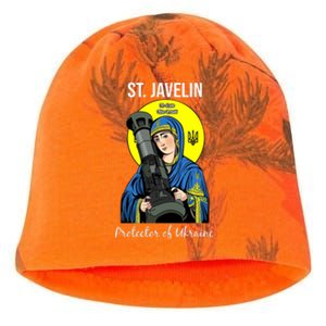 St. Javelin Protector Of Ukraine Support Stand With Ukraine Kati - Camo Knit Beanie