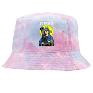 St. Javelin Protector Of Ukraine Support Stand With Ukraine Tie-Dyed Bucket Hat