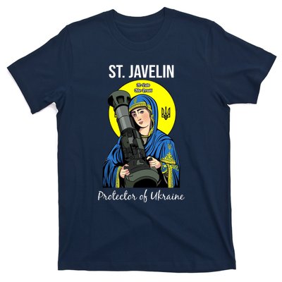 St. Javelin Protector Of Ukraine Support Stand With Ukraine T-Shirt