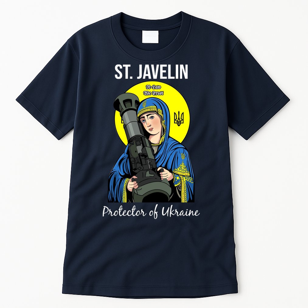 St. Javelin Protector Of Ukraine Support Stand With Ukraine Tall T-Shirt